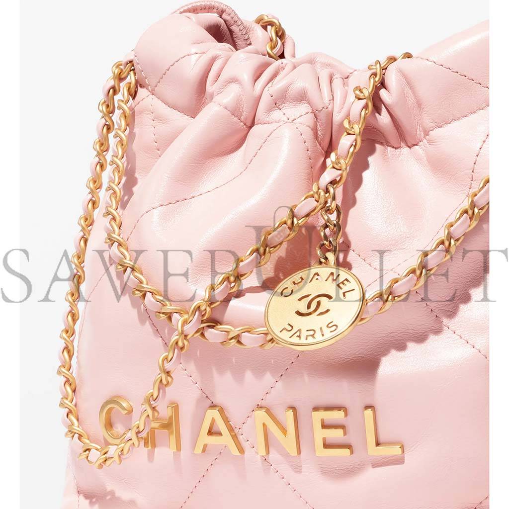 Ch*el 22 mini handbag as3980 b08037 nn267 (20*19*6cm)